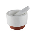 Unique white granite mortar and pestle from Shijiazhuang Kingway